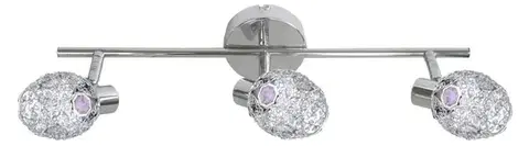 Stropná svetla Stropné svietidlo Candlellux Golden 3X40W G9 chrómovo-fialové