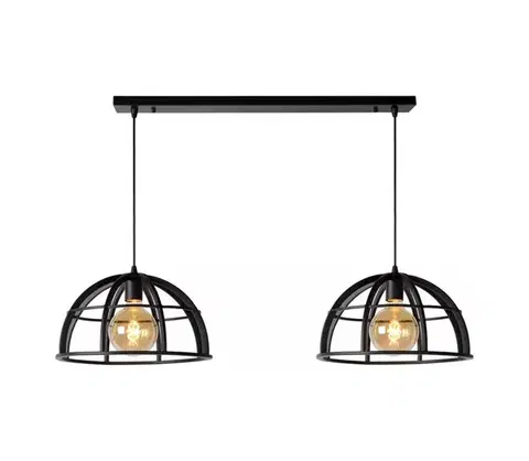 Svietidlá Lucide 76464/02/30 - Luster na lanku DIKRA 2xE27/60W/230V 76464/02/30