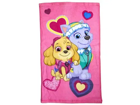 Uteráky Detský uterák PAW PATROL ružový 30X50cm Setino Tiahome