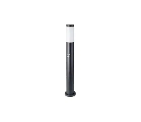 Záhradné lampy  Vonkajšia lampa so senzorom 1xE27/60W/230V IP44 80cm čierna 8984