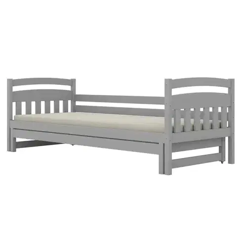 Postele pre dievčatá Posteľ Tosia s prístelkou 80x200 sivá