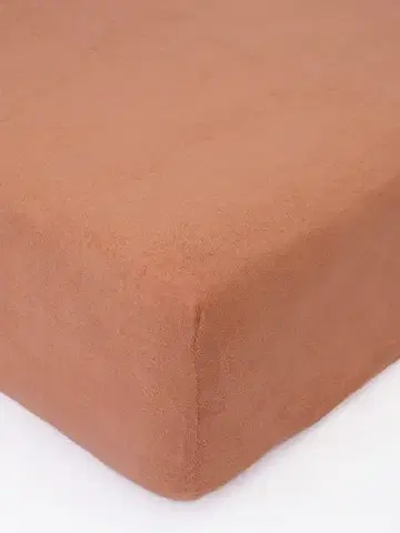 Plachty MKLozkoviny.sk Froté plachta 220 × 200 cm - terakota