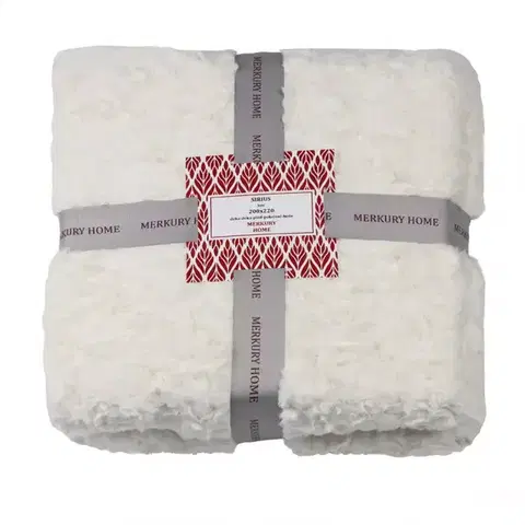 Ozdobné prikrývky Deka Sirius ecru 200x220 Merkury Home