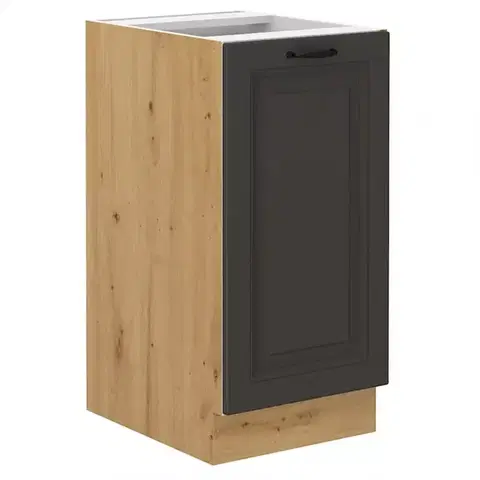Kuchynské skrinky stojace Kuchynská skrinka STILO grafit mat/artisan 40d 1f bb