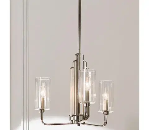 Svietidlá Elstead Quintiesse QN-KIMROSE3-PN - Luster na tyči KIMROSE 3xE14/40W/230V lesklý chróm QN-KIMROSE3-PN
