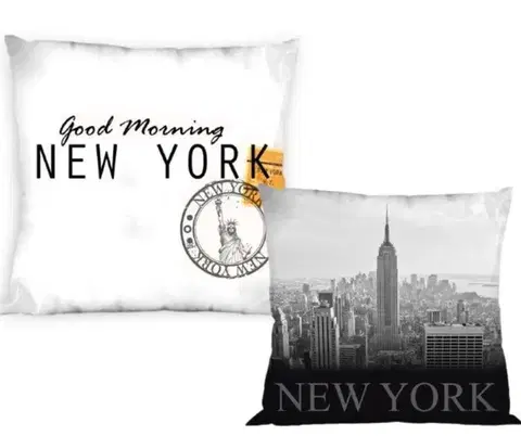 Dekoračné obliečky Obliečka na vankúš dekoračná New York 40x40cm TiaHome