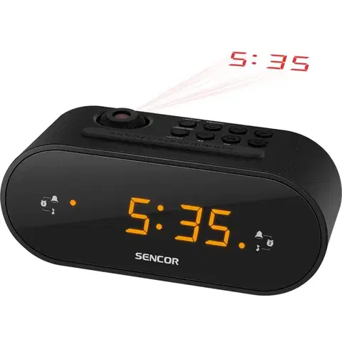 Budíky SENCOR SRC 3100 B rádiobudík s projekciou 35048702 