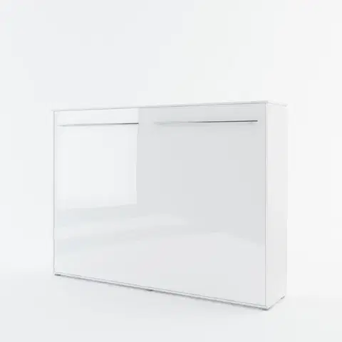 Manželské postele Sklápacia posteľ KOMFORT PRO CP-04, biely lesk