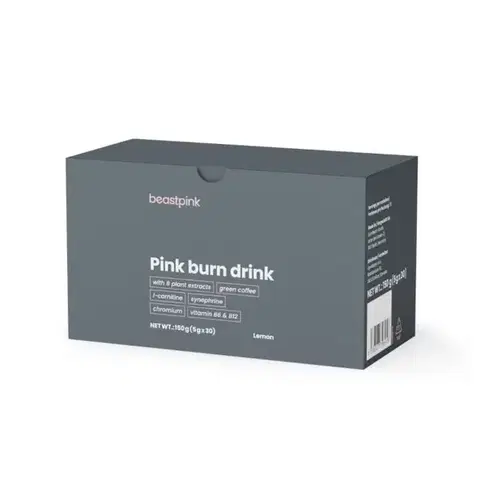 Komplexné spaľovače GymBeam Pink burn drink citrón