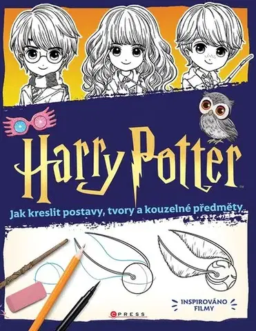 Kreslenie, maľovanie Harry Potter: Jak kreslit postavy, tvory a kouzelné předměty - Isa Gouache