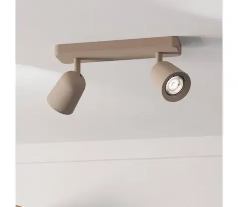 Svietidlá Eglo 902344 - Bodové svietidlo CAMALDOLI 2xGU10/10W/230V béžové 902344