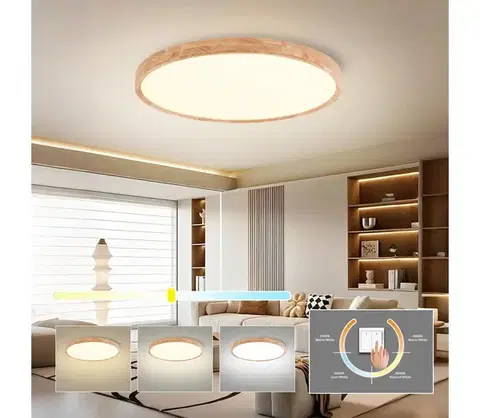 Svietidlá BRILAGI - LED stropné svietidlo WOODROUND LED/40W/230V 3000/4000/6000K priemer 60 cm BRI576