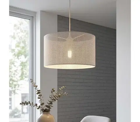 Svietidlá BRILAGI - Luster na lane SIRIJA MODERN 1xE27/60W/230V Ø 35 cm biela LM-1.335/WHITE