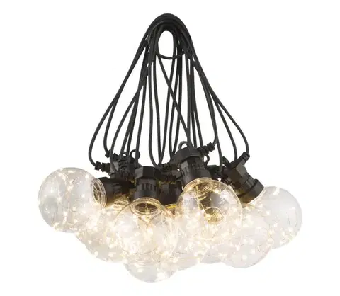 LED osvetlenie Globo 34090N - LED vonkajší dekoratívny reťazec ALMAGA 10xLED/0,27W/230V 7,5 m I 34090N