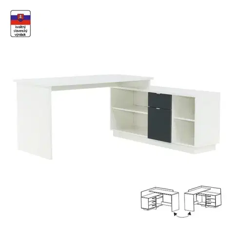 PC stolíky Písací stôl DALTON 2 NEW VE 02 Tempo Kondela