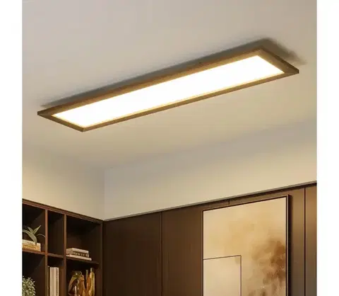 Svietidlá BRILAGI - LED stmievateľné svietidlo SLIMFRAME WOOD LED/58W/230V 124x34 cm + DO BG1548+EG99428