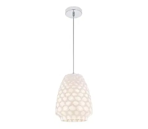 Svietidlá Viokef Lighting Luster na lanku FELICIA 1xE27/60W/230V biely 4339600