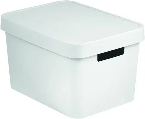 Boxy na skladovanie CURVER - Box Infinity s poklopom 17 l - biely