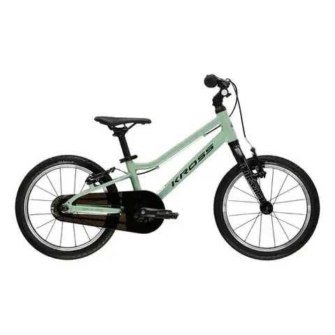 Bicykle Ultra ľahký detský bicykel Kross Liftie 16" Gen 009 • 105-125 cm • 5,8 kg zelená / čierna / matný - 8" (105-125 cm)