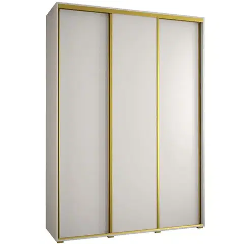 Šatníkové skrine Skriňa 45 Canaris 1 200 biela/gold