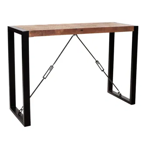 Konzolové stolíky Konzolový stolík Retro 110x76x40 indický masív mango