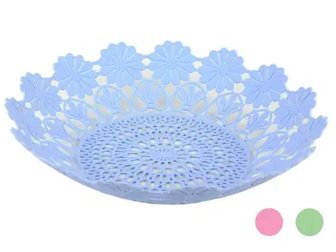Košíky na potraviny MAKRO - Košík plast 30cm kvet rôzne farby