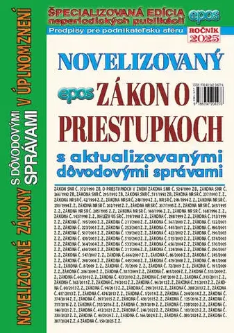 Zákony, zbierky zákonov Novelizovaný zákon o priestupkoch 13/2025