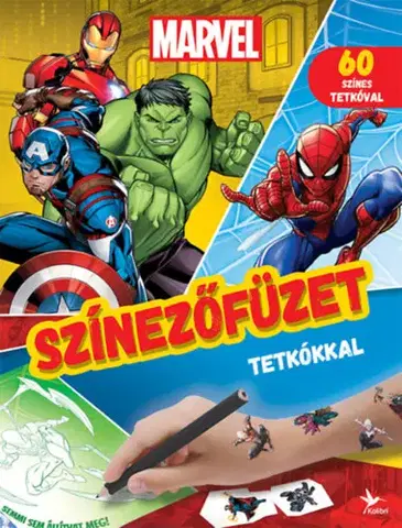 Pre deti a mládež - ostatné Színezőfüzet tetkókkal - Marvel