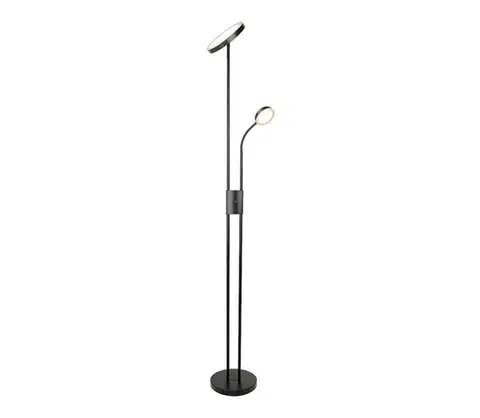 Lampy Rabalux 3240-LED Stmievateľná stojacia lampa OPHUS LED/18,5W/230V + LED/4,5W čierna 3240