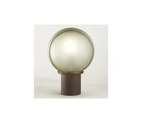 Lampy SIRU - Stolná lampa FLORET 1xE14/40W/230V hnedá/šedá benátske sklo MT665-030FULA