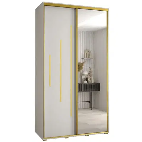 Šatníkové skrine Skriňa 45 Canaris 13 130 biela/gold