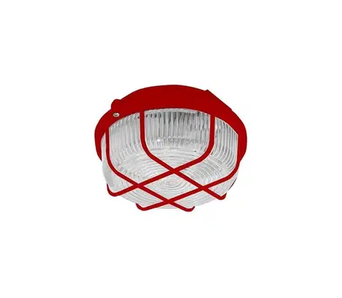 Svietidlá  Vonkajšie stropné svietidlo 1xE27/100W/230V červená IP44 SKP-100/R