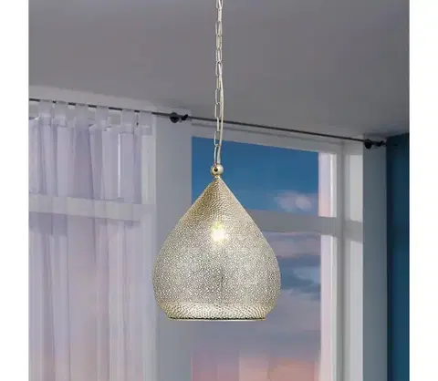 Svietidlá Eglo 49768 - Závesné svietidlo MELILLA 1xE27/60W 49768