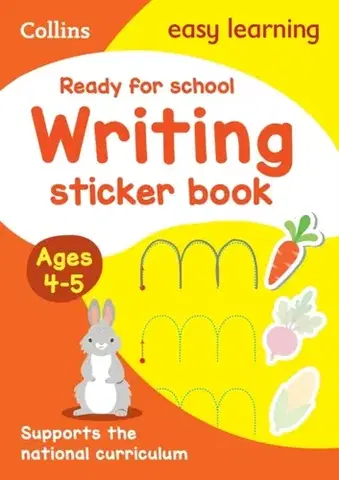 Príprava do školy, pracovné zošity Ready for school: writing Sticker Book Ages 4-5 - Easy Learning
