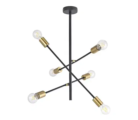 Svietidlá Rabalux 2104 - Luster na tyči LANNY 6xE27/15W/230V