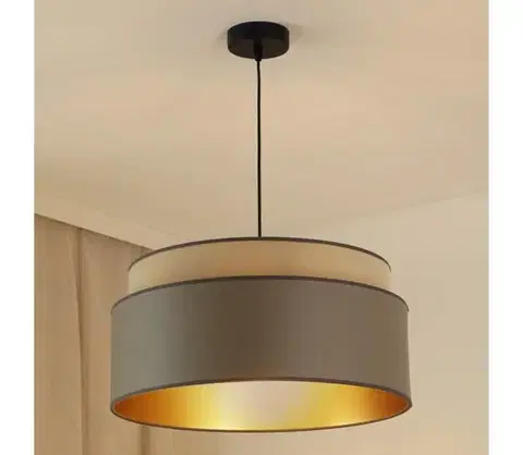 Svietidlá BRILAGI - Luster na lanku OREGON VEGE 1xE27/15W/230V pr. 45 cm šedá 608596