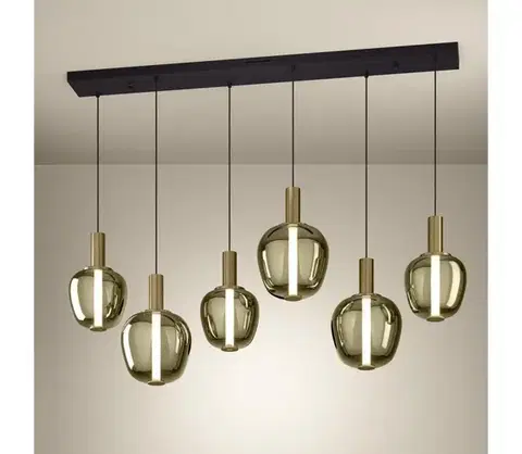 Svietidlá Eglo 390466 - LED stmievateľný luster FRUITERA 3xLED/5W/230V+3xLED/6,5W+ 6xLED/1,6W zlatý 390466