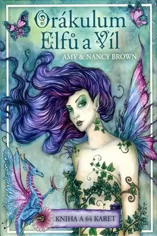 Veštenie, tarot, vykladacie karty Orákulum Elfů a Víl - kniha a 64 karet - Nancy Brown,Amy Brown