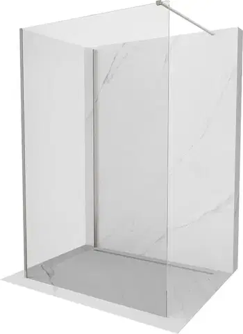 Sprchové dvere MEXEN/S - Kioto Sprchová zástena WALK-IN 110 x 95, transparent, nikel kefovaná 800-110-212-97-00-095