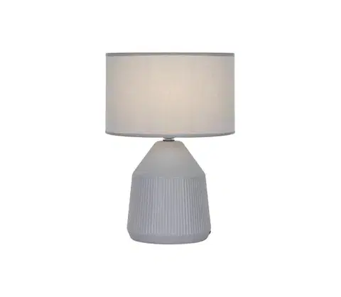 Lampy Viokef Lighting Stolná lampa DOLLY 1xE27/25W/230V sivá 4306900