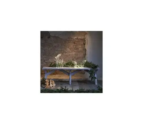 Vianočné dekorácie Eglo 411447 - LED Vonkajšia vianočná dekorácia TUBY DEER 158xLED/0,06W/5/230V IP44 803-63;411447