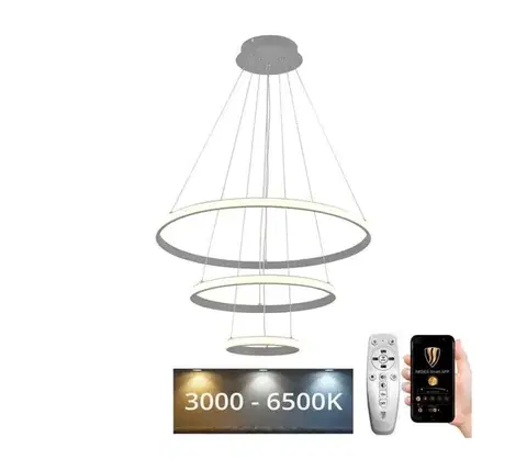 Svietidlá  LED Stmievateľný luster na lanku LED/90W/230V 3000-6500K + DO J4301/S