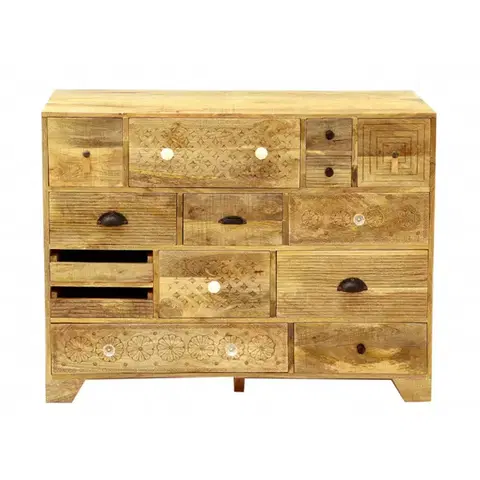Komody Komoda Manu 115x90x45 indický masív mango