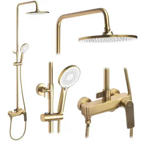 Kúpeľňové batérie REA REA - Sprchový set AVALON GOLD BRUSH REA-P2400
