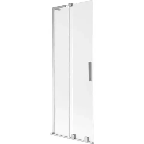 Sprchové dvere MEXEN/S - Velar L dvojkrídlová posuvná vaňová zástena 70 x 150, dekor, chróm 896-070-003-31-01