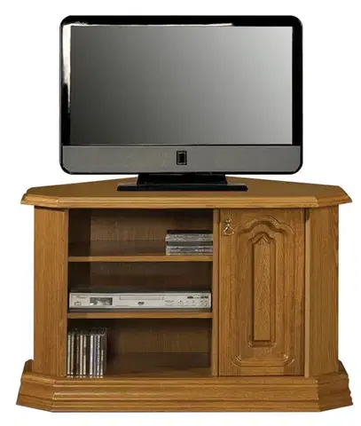 TV stolíky PYKA Kinga D rustikálny tv stolík drevo D3