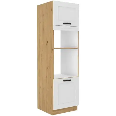 Kuchynské skrinky stojace Kuchynská skrinka LUNA biela mat/artisan 60dmp-210 2f