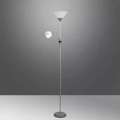 Moderné lampy do obývačky Stojanové svietidlo Cleo VO0384 Grey LP2