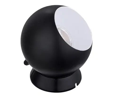 Lampy Eglo 32095 - LED stolná lampa PETTO 1xGU10/2,8W/230V čierna 32095