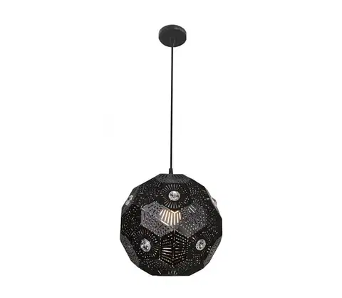 Svietidlá  Luster na lanku EUPHORIA 1xE27/40W/230V čierna 31-69764
